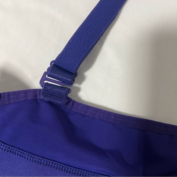 Lululemon Ta Ta Tamer II Sports Bra Pigment Blue No Size Tag Support Mesh Panel - Picture 12 of 12